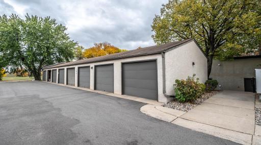 The unit's garage is in this bank of garages. Association dues covers snow plowing so no need to shovel!