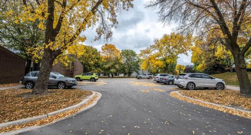 Ample guest parking lot