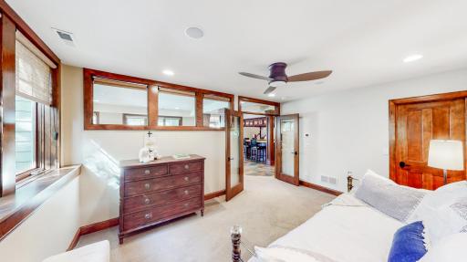 Three overhead windows & a transom window