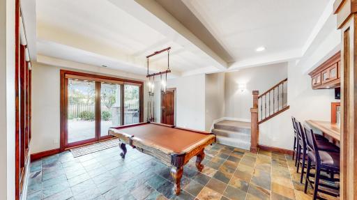 Views of outdoor kitchen & entertainment area