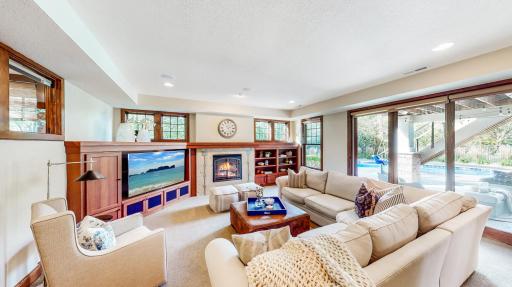 Large 19' x 19' family Room for relaxation