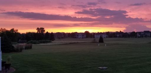 A beautiful sunset in Troy Burne Golf Village
