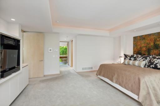 Access to walk in closets and sumptuous bath!