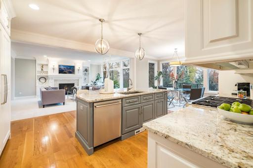 Grand kitchen, top of the line appliances