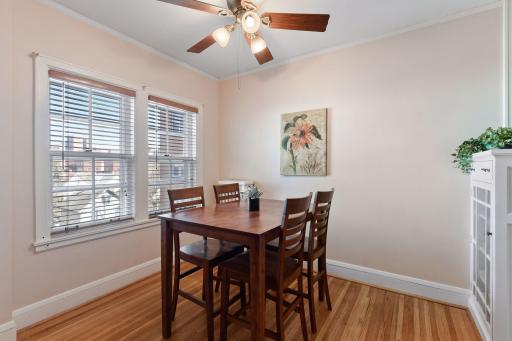 Bright and sunny dining room