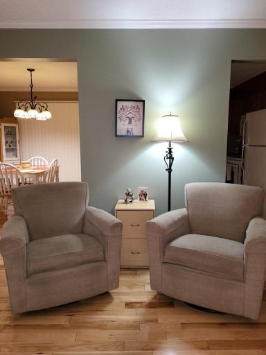 Look close above the light at the white cove molding, it finishes the room off very nicely!