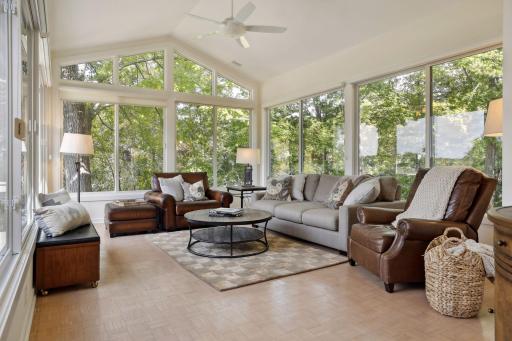 Finding a place to relax will hard to decide which room to choose.