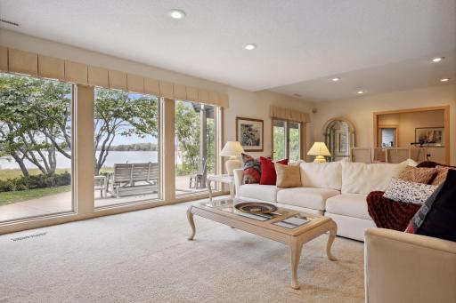 The floor to ceiling windows are carried through the entire home