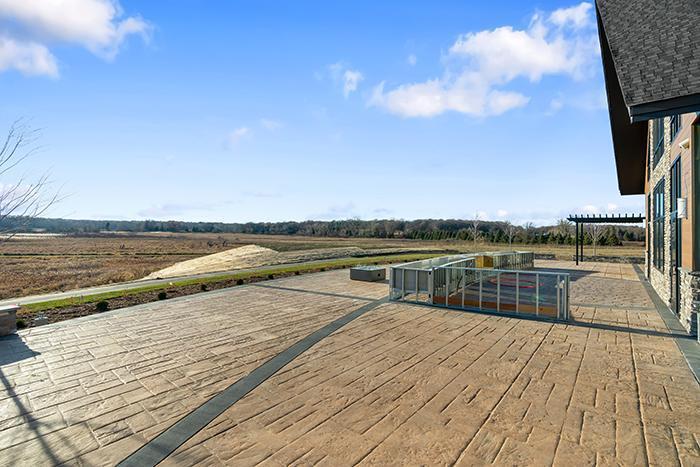 Our Club Room Patio at Hill Farm Condominiums - November 2023