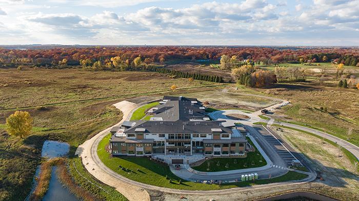 Aerial Shots of Hill Farm Condominiums - October 2023