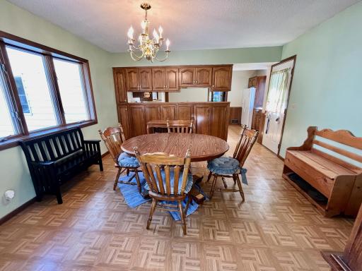 Dining room looking to kitchen