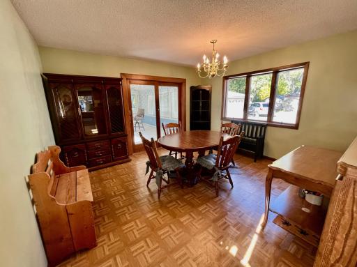 Dining room looking to 4 season porch