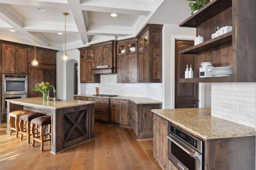 Custom cabinetry in this stunning kitchen