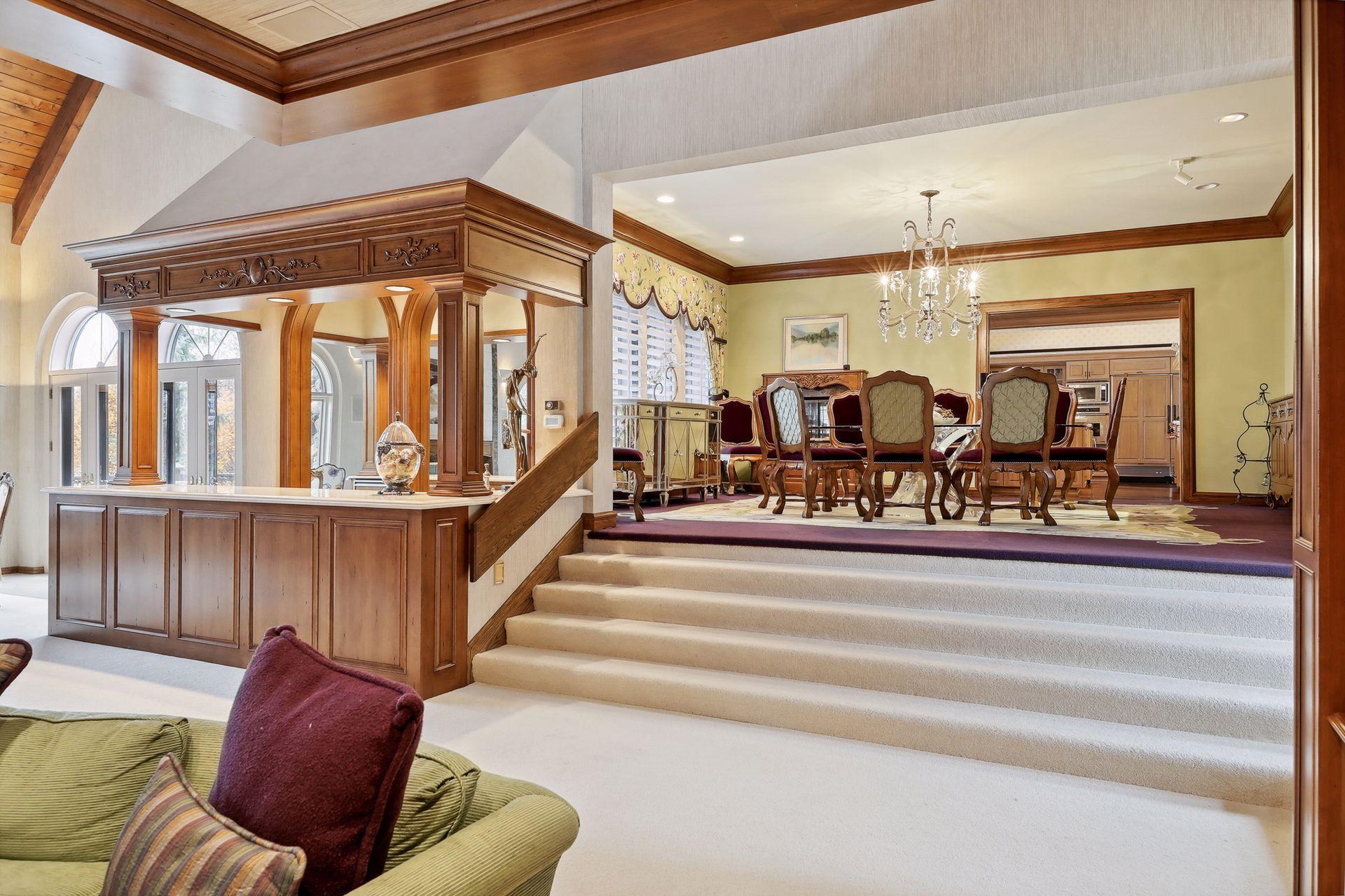 Dining Room is situated between the Living Room and Kitchen
