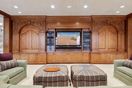 Remote Controlled Media Center Doors and System