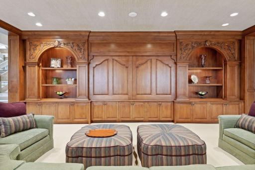 The Doors Open and Close for Access to Large Screen TV