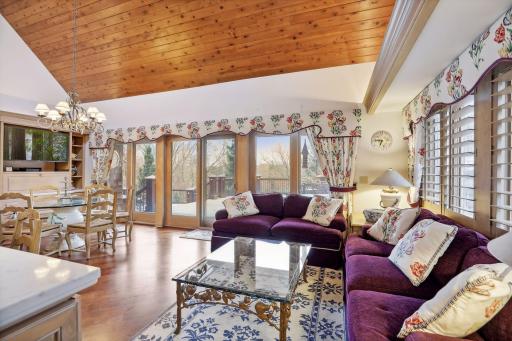 Ceiling Heights vary to create Architectural Interest and Warmth in every Room