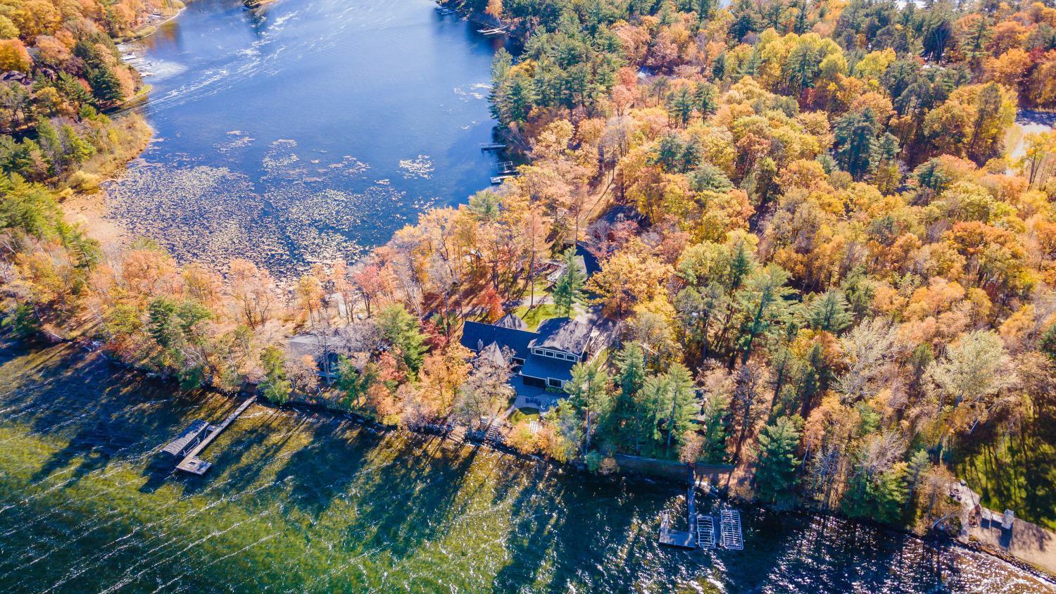 Excellent sand shoreline on Lower Whitefish, undeveloped shoreline on Rush Lake!