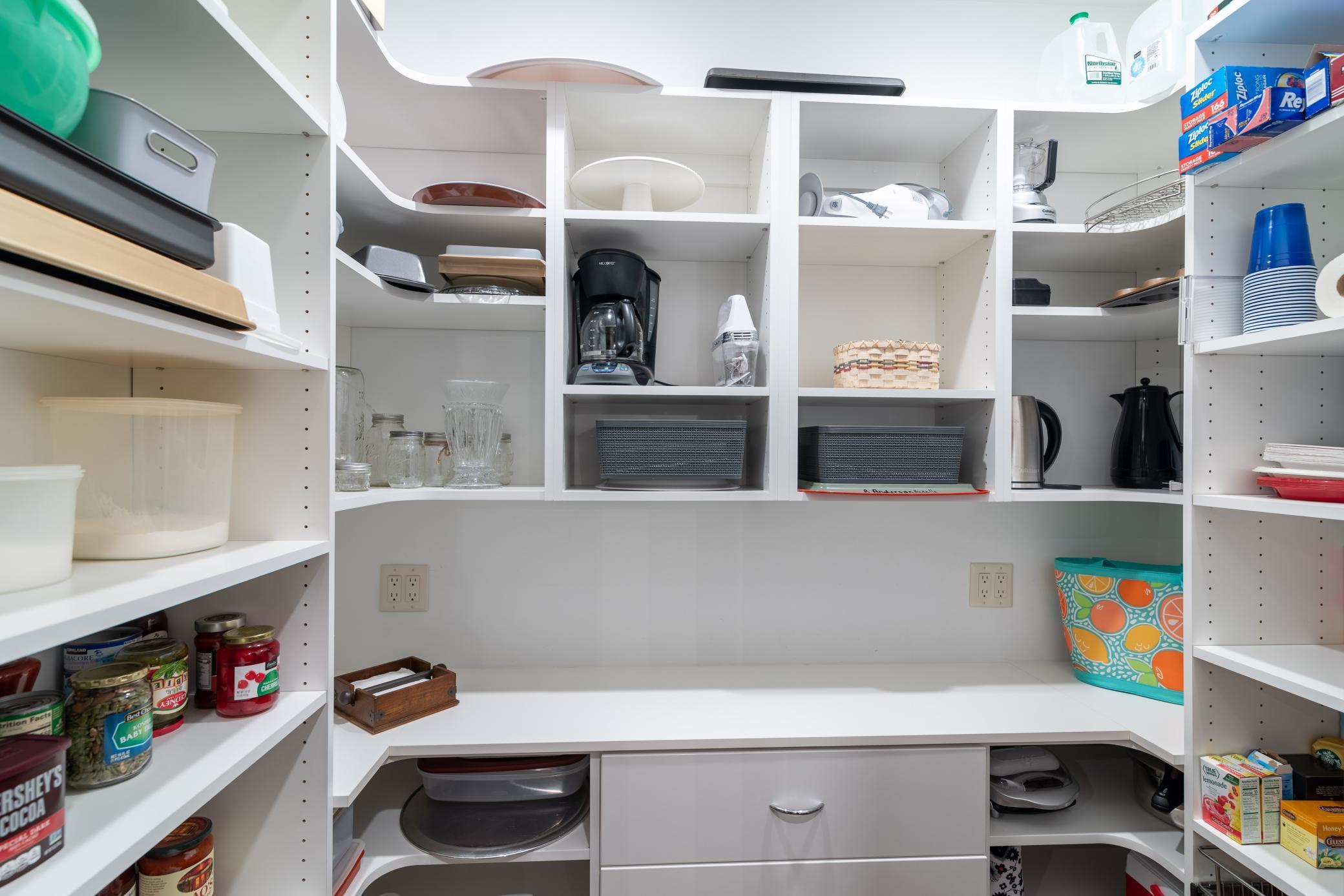 Huge walk-in pantry