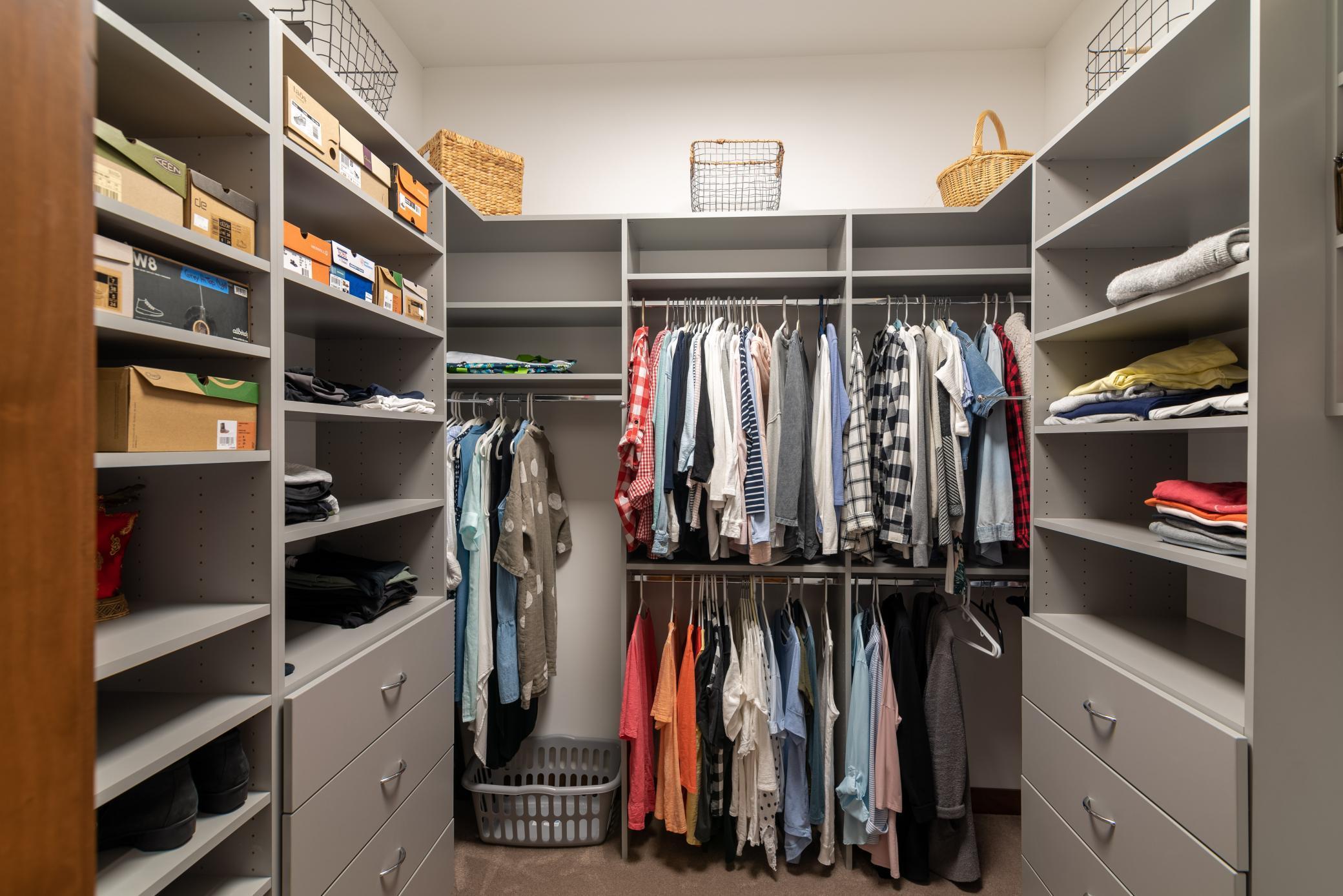 Large custom walk-in closet