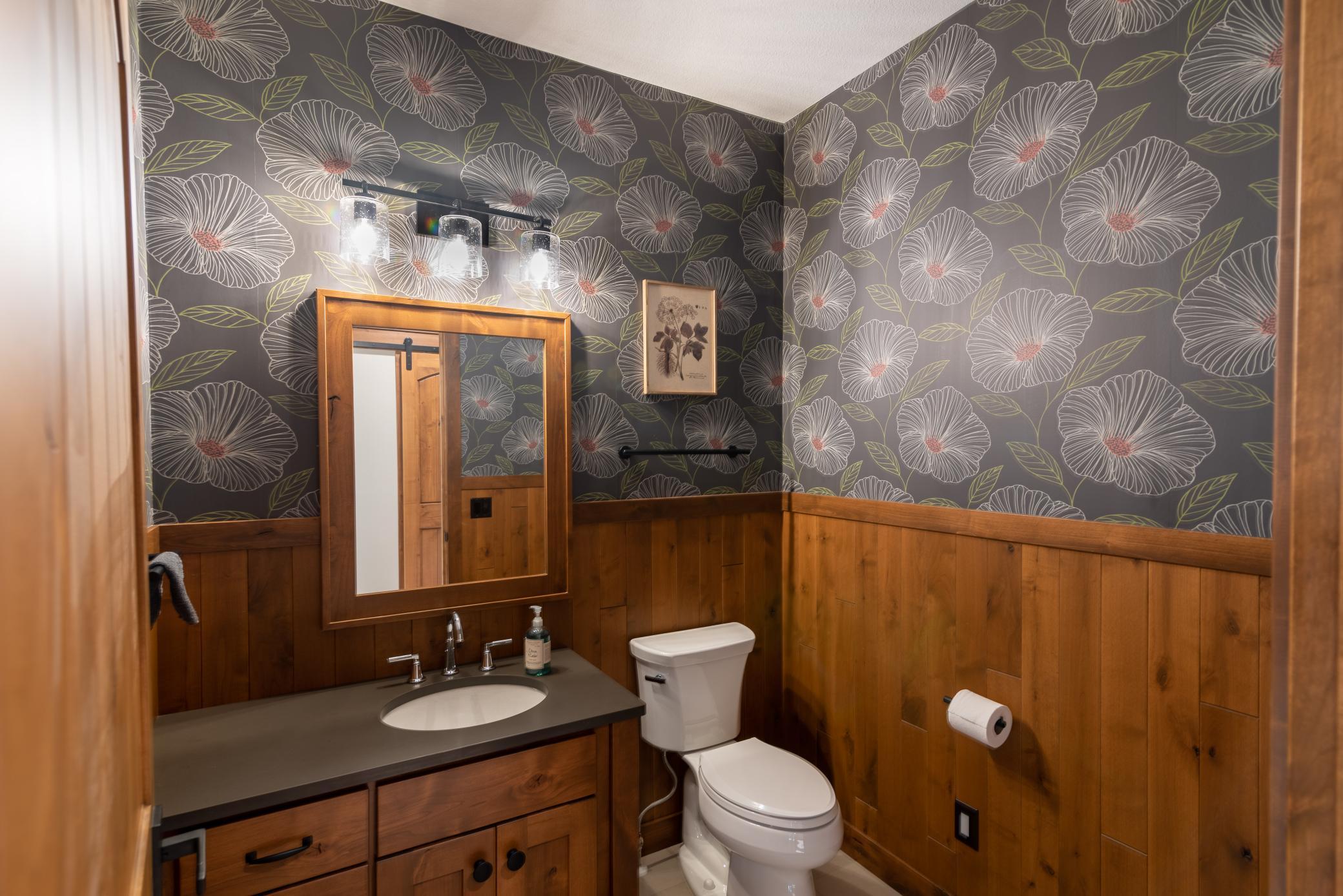 Main floor half bathroom