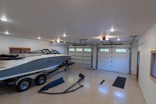 Guest house attached and heated garage with in-floor heat