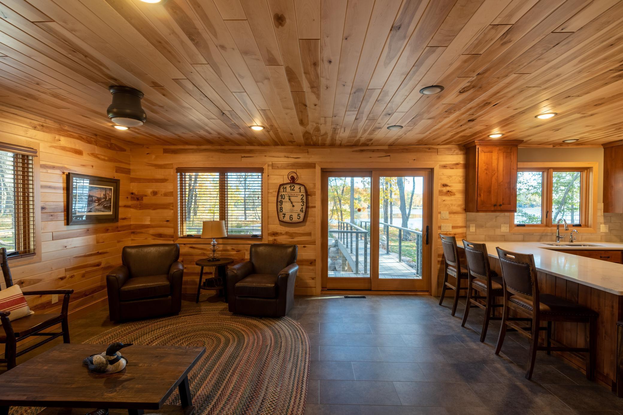 Open floor plan in guest house