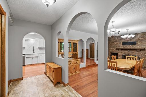 Foyer with new flooring