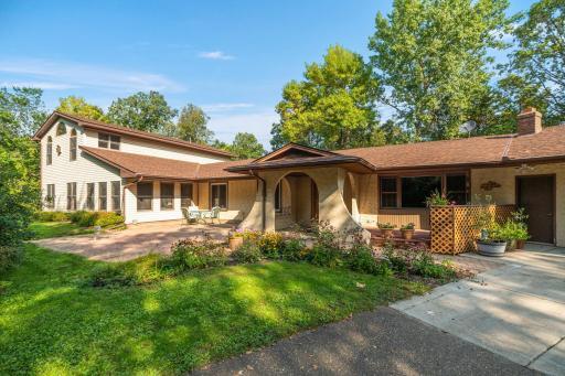 Front perennials and paver patio