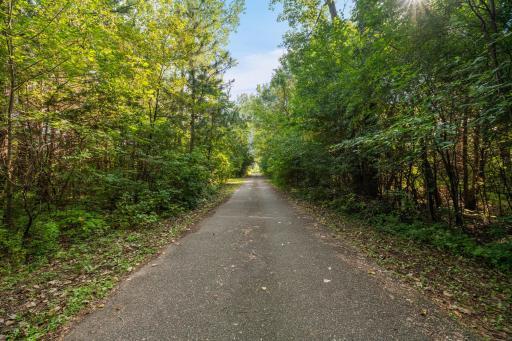 Long private driveway