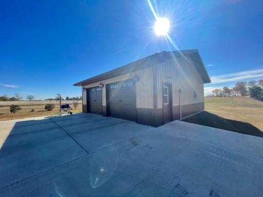 Detached double garage (insulated and heated)