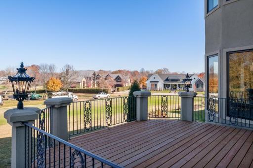 Spacious Main level deck with wonderful views