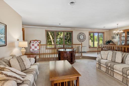 Then a sunken formal living room that leads to the fabulous great room.