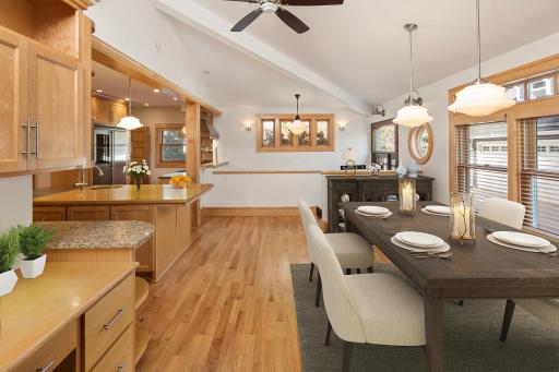 4639 Fremont Ave S - 2007 addition created valuted cook's kitchen and informal dining area.