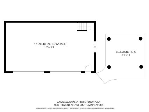 4639 Fremont Ave S - 4-car Garage and Patio Plan