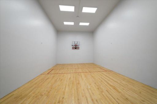 Basketball court located directly above the pool and close to the condo