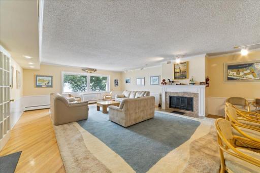 Party Room with kitchenette, wet bar, TV and lake views