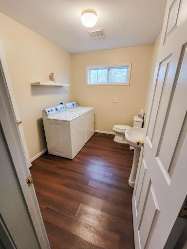 Main Floor laundry and half bath