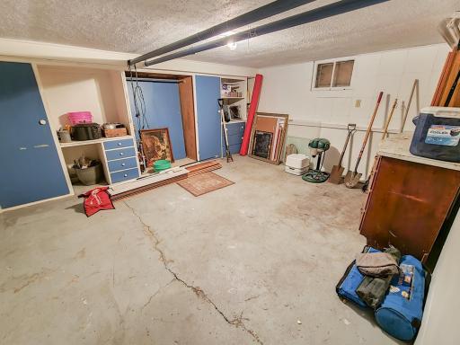 Storage room in basement