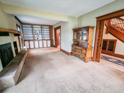 Original pocket doors are still in place and functioning