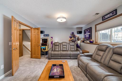 Photo for 8251 169th Street W, Lakeville, MN 55044 - Listing #6307744 Family room view II. Entertain or relax in the spacious, well lit family room with solid wood double doors.