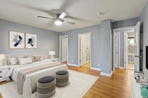 Owner's Suite with walk-in closet and private bathroom