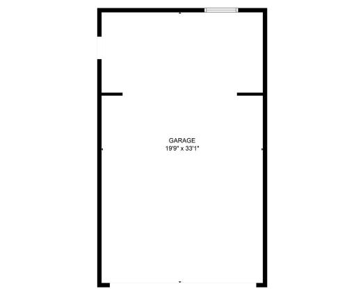 Floor Plan of Garage with additional storage