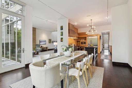 Dining room open to the kitchen and the Living Room.