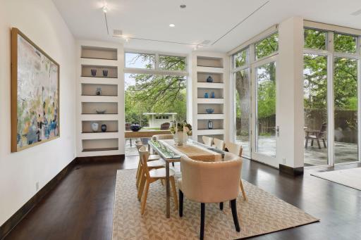 With views and access to the yard as well.