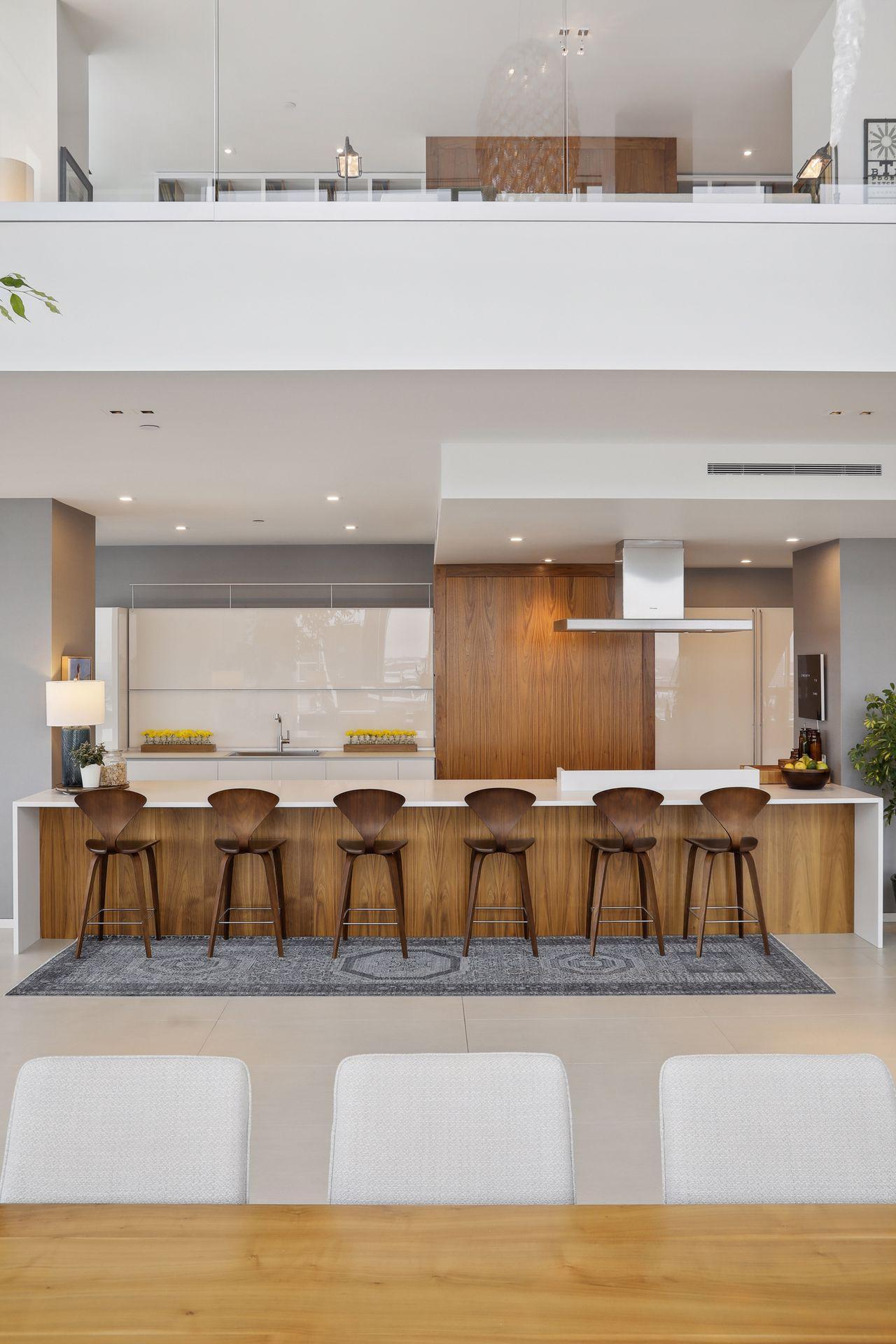 Inviting spaces for large group entertaining or small intimate gatherings.