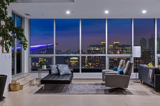 Gorgeous evening views to enjoy while entertaining or relaxing at the end of the day.