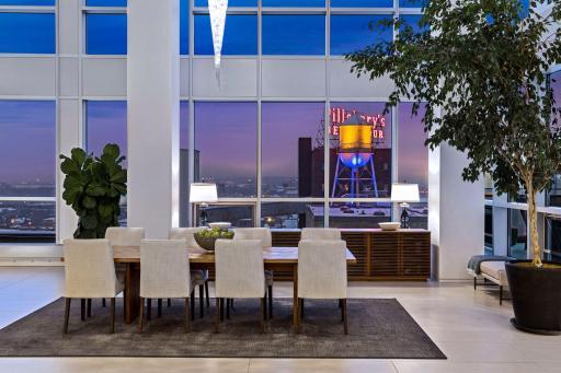 Dine with family and friends surrounded by the most commanding views in the city.
