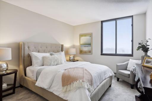 Two well-proportioned bedrooms each offer new soft-on-your-feet carpet.
