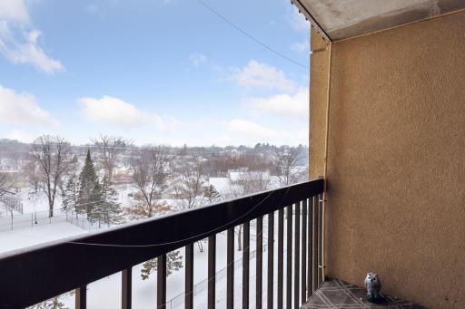 The view from the deck is beautiful in all seasons! Move right in and enjoy this wonderful corner condo!